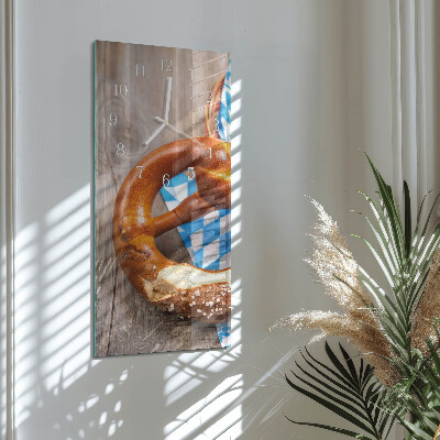 Vertikale Uhr Brezel