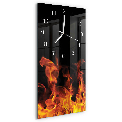 Vertikale Uhr Feuer