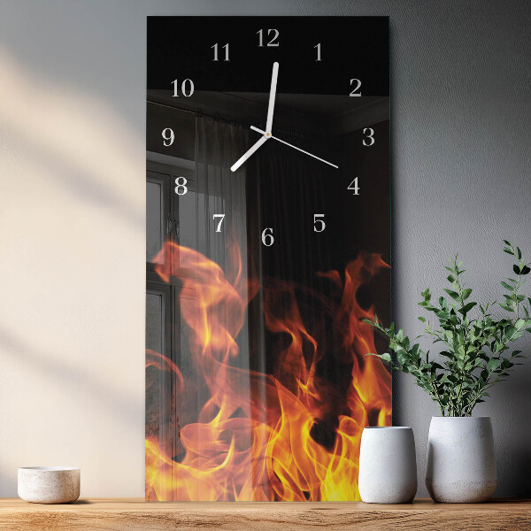 Vertikale Uhr Feuer