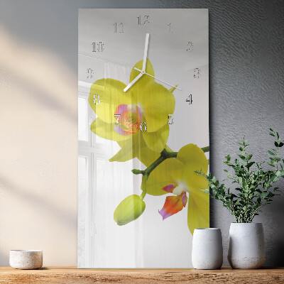 Vertikale Uhr Orchidee