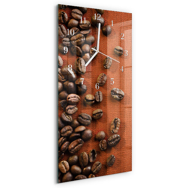 Vertikale Uhr Kaffeebohnen