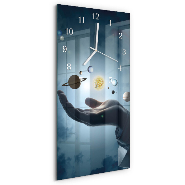Vertikale Uhr Hand des Planeten