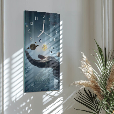 Vertikale Uhr Hand des Planeten