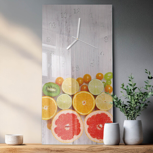 Vertikale Uhr Obst