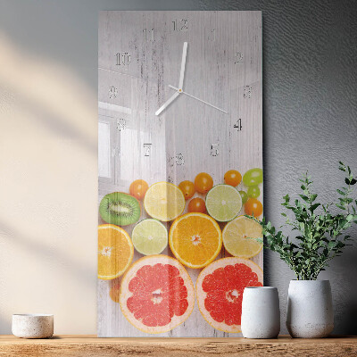 Vertikale Uhr Obst