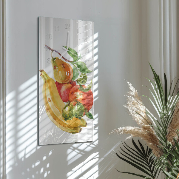 Vertikale Uhr Obst