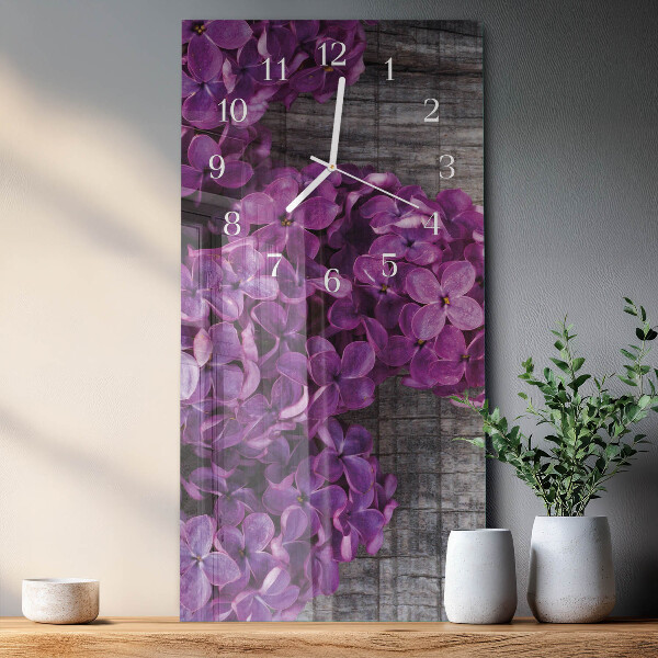 Vertikale Uhr Blumen