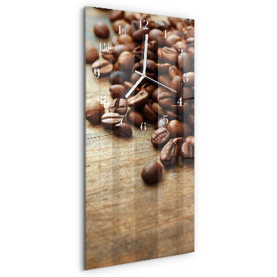 Vertikale Uhr Kaffeebohnen