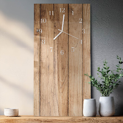 Vertikale Uhr Holz