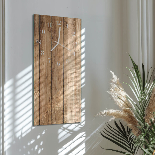 Vertikale Uhr Holz