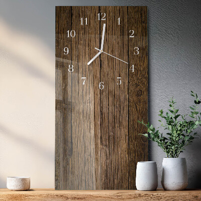 Vertikale Uhr Holz
