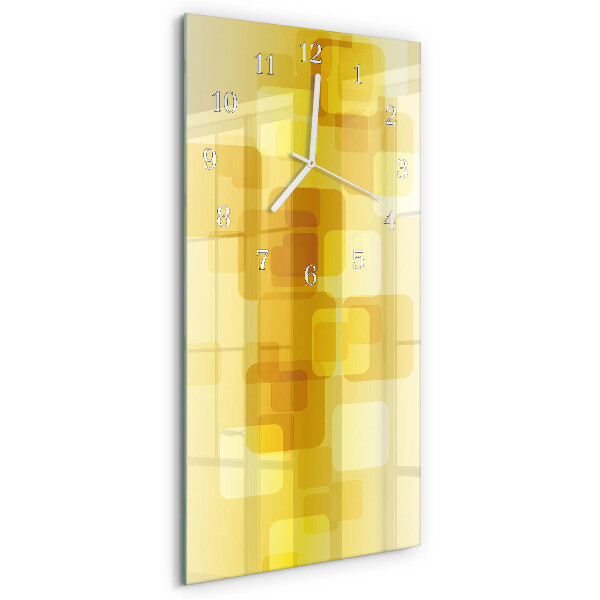 Vertikale Uhr Goldene Rechtecke