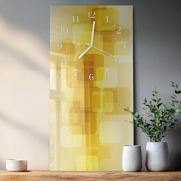 Vertikale Uhr Goldene Rechtecke