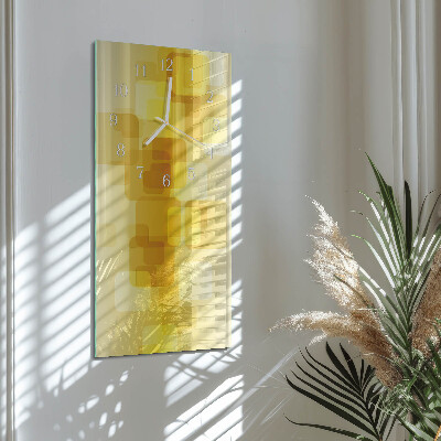Vertikale Uhr Goldene Rechtecke