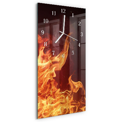 Vertikale Uhr Feuer