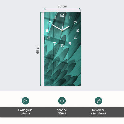 Vertikale Uhr Samt