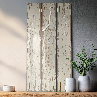 Vertikale Uhr Holzbretter