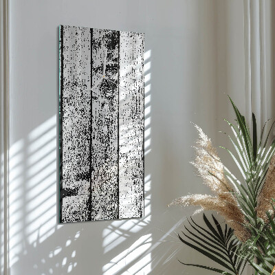 Vertikale Uhr Holz