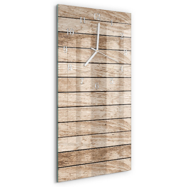 Vertikale Uhr Holz
