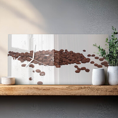 Horizontale Uhr Kaffeebohnen