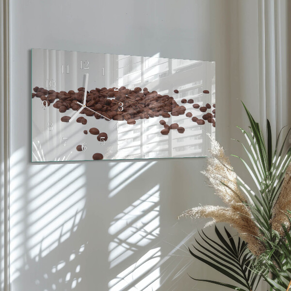 Horizontale Uhr Kaffeebohnen