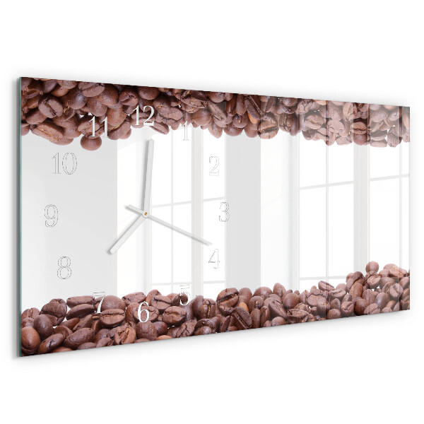 Horizontale Uhr Kaffeebohnen