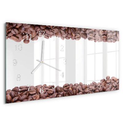 Horizontale Uhr Kaffeebohnen