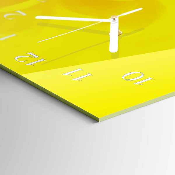 Horizontale Uhr Blume
