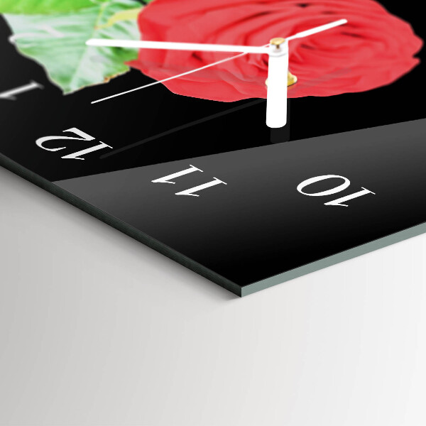 Horizontale Uhr Rose