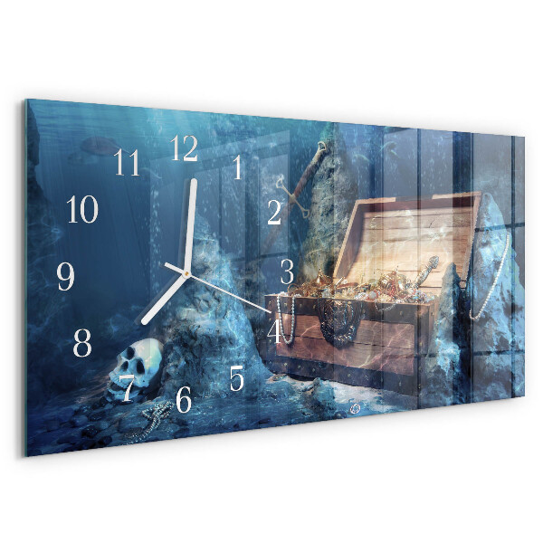 Horizontale Uhr Unterwasserschätze