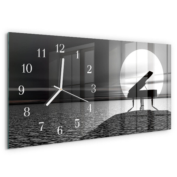 Horizontale Uhr Klavier