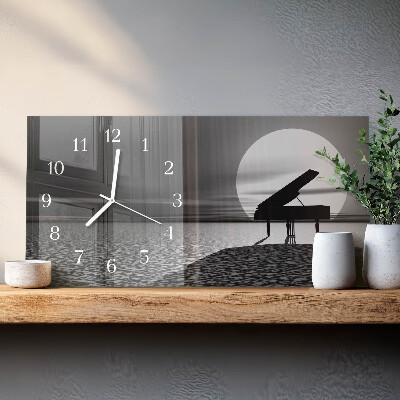 Horizontale Uhr Klavier
