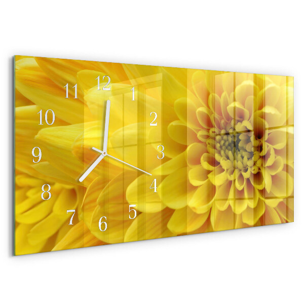 Horizontale Uhr Chrysantheme
