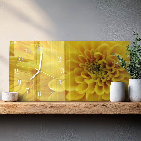 Horizontale Uhr Chrysantheme