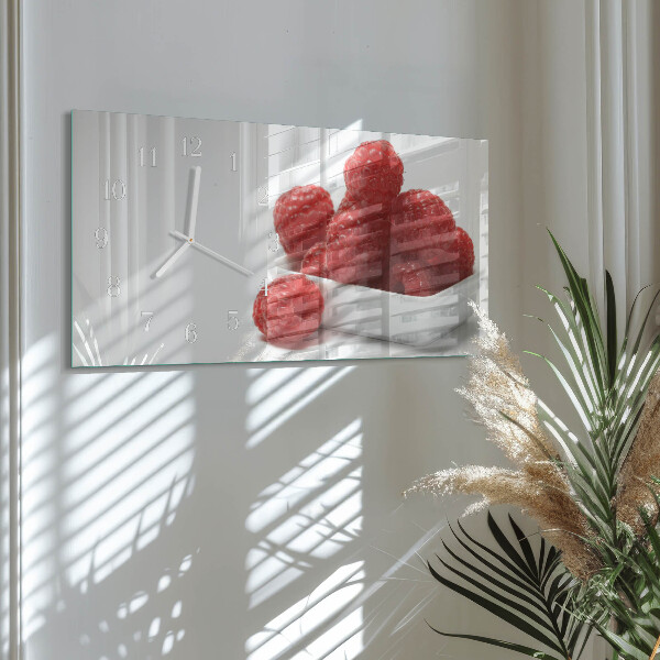 Horizontale Uhr Himbeeren