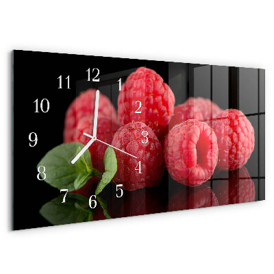 Horizontale Uhr Himbeeren