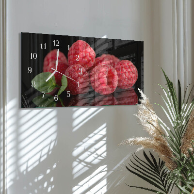Horizontale Uhr Himbeeren