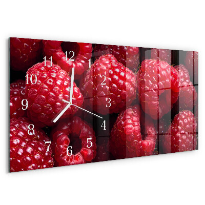 Horizontale Uhr Himbeeren