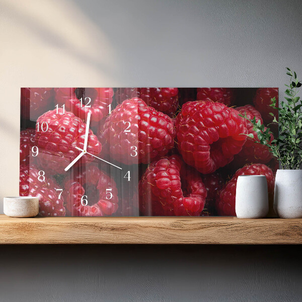 Horizontale Uhr Himbeeren