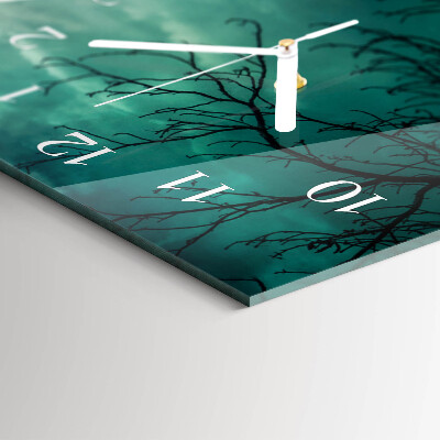 Horizontale Uhr Mond