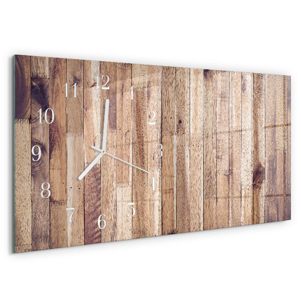 Horizontale Uhr Holzbretter