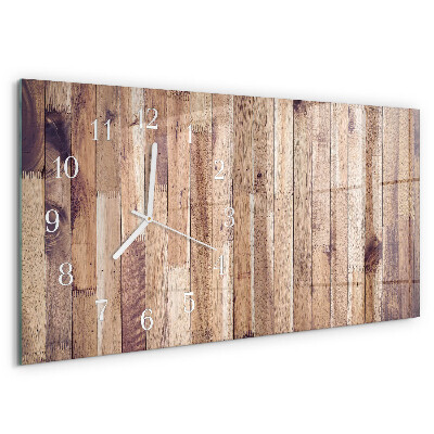 Horizontale Uhr Holzbretter