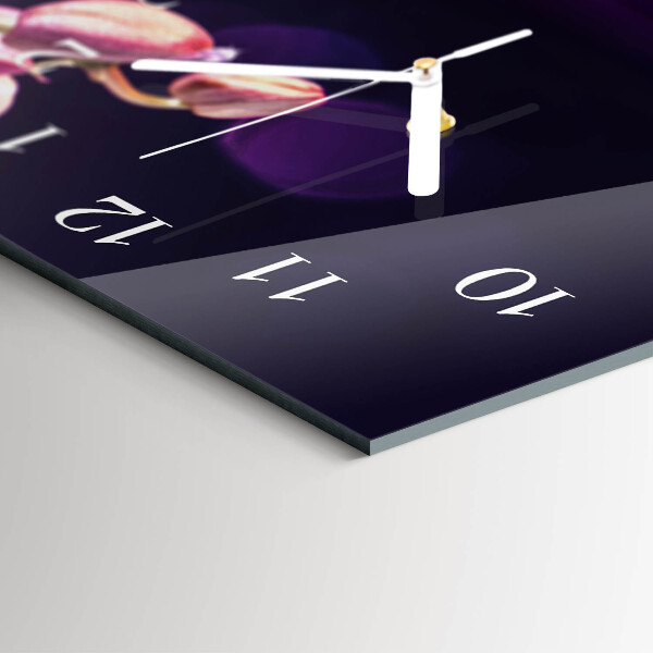 Horizontale Uhr Orchidee