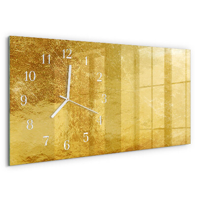 Horizontale Uhr Metallische Textur