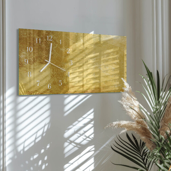 Horizontale Uhr Metallische Textur
