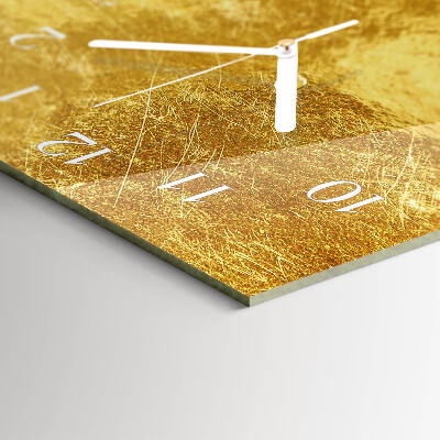 Horizontale Uhr Metallische Textur