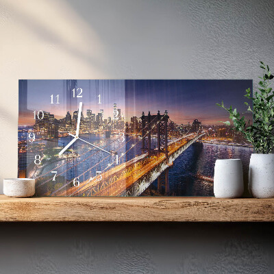 Horizontale Uhr New York
