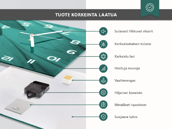 Horizontale Uhr Löwenzahn