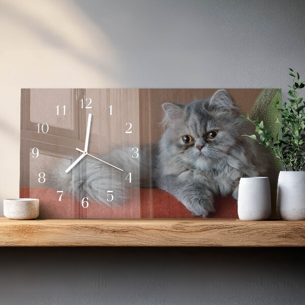 Horizontale Uhr Perserkatze