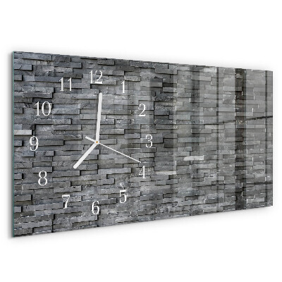 Horizontale Uhr Steinstruktur